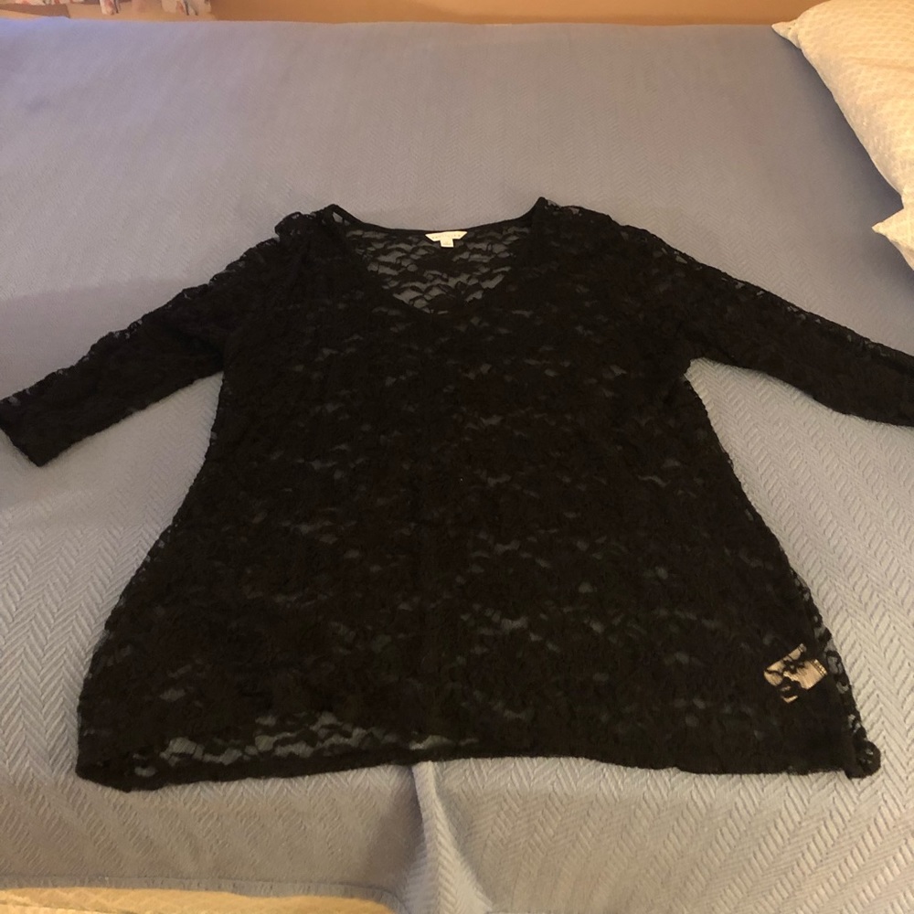 Boutique Lace Tunic Top